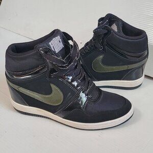 Nike Black Force Sky High Wedge Sneakers Shoes # 629745 001